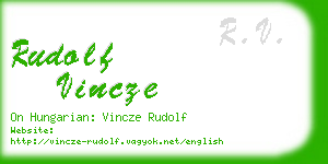 rudolf vincze business card